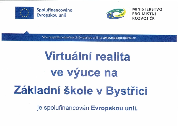 Image Virtuální realita  ve výuce na Základní škole v Bystřici